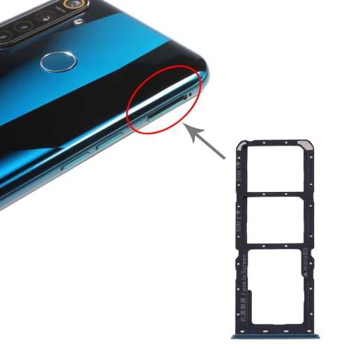 SIM Card Tray + SIM Card Tray + Micro SD Card Tray for OPPO Realme 5 Pro / Q (Green)
SIM Card Tray + SIM Card Tray + Micro SD Card Tray for OPPO Realme 5 Pro / Q (Green)