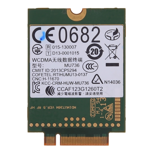 Wireless Network Card for Huawei MU736 3G WWAN Card Module 723985-001 748599-001
Wireless Network Card for Huawei MU736 3G WWAN Card Module 723985-001 748599-001