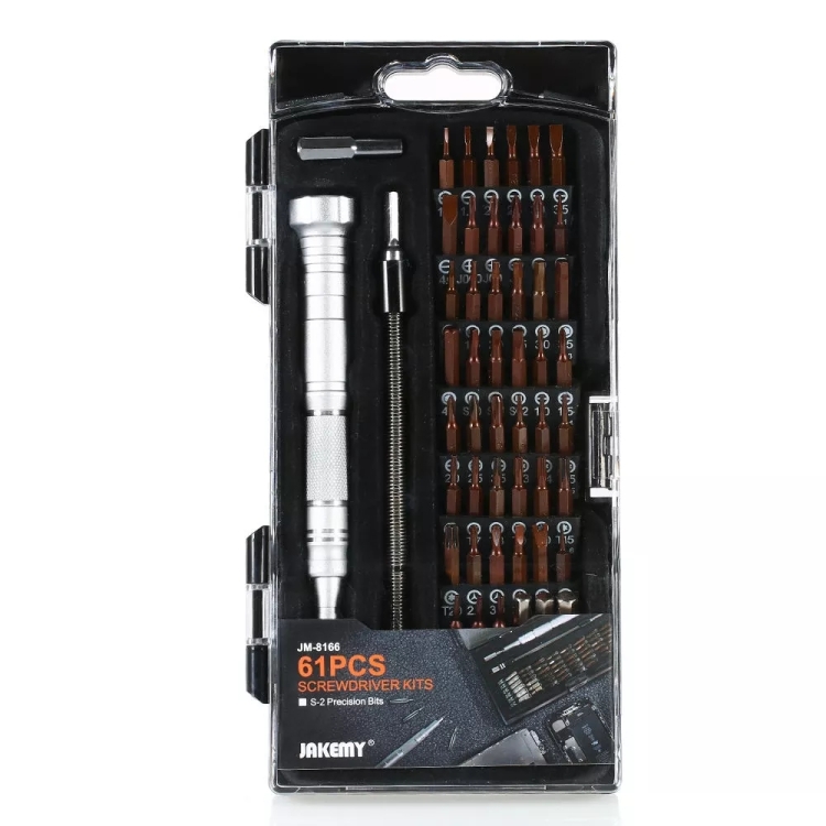 JAKEMY JM-8166 61 in 1 Screwdriver kits Repair Hand Tools Kit
JAKEMY JM-8166 61 in 1 Screwdriver kits Repair Hand Tools Kit