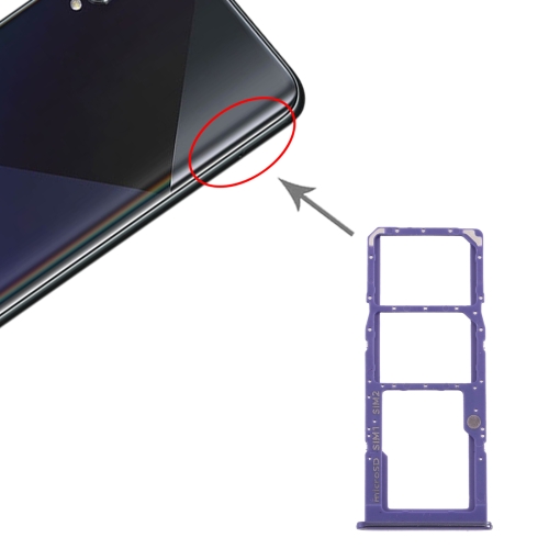 SIM Card Tray + SIM Card Tray + Micro SD Card Tray for Samsung Galaxy A50s SM-A507 (Purple)
SIM Card Tray + SIM Card Tray + Micro SD Card Tray for Samsung Galaxy A50s SM-A507 (Purple)