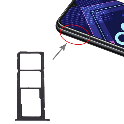 SIM Card Tray + SIM Card Tray + Micro SD Card Tray for Huawei Honor 8A Pro (Black)
SIM Card Tray + SIM Card Tray + Micro SD Card Tray for Huawei Honor 8A Pro (Black)