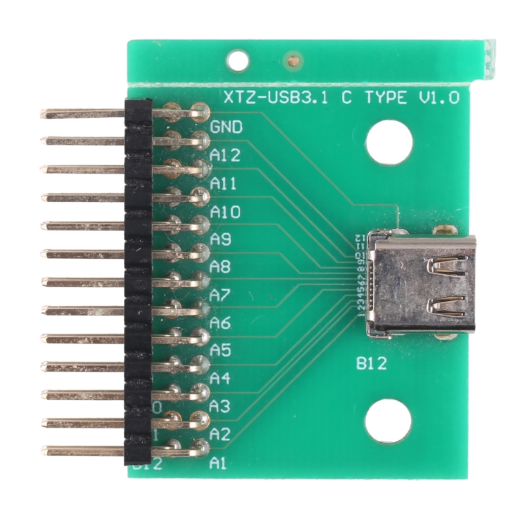 Double-sided Positive and Negative Type C Female Test Board USB 3.1 with PCB 24P Female Connector
Double-sided Positive and Negative Type C Female Test Board USB 3.1 with PCB 24P Female Connector