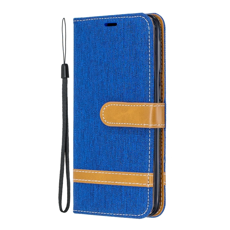 Color Matching Denim Texture Leather Case for Samsung Galaxy A20E, with Holder & Card Slots & Wallet & Lanyard(Blue)
Color Matching Denim Texture Leather Case for Samsung Galaxy A20E, with Holder & Card Slots & Wallet & Lanyard(Blue)