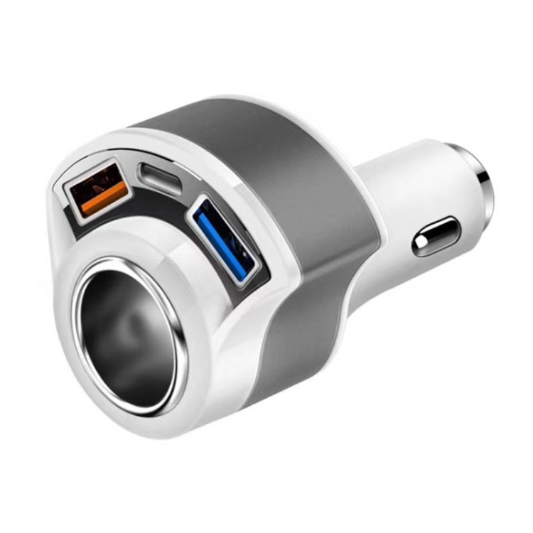 33W Cigarette Hole + QC3.0 Dual USB Interface Multifunctional Car Charger with Safety Hammer Function
33W Cigarette Hole + QC3.0 Dual USB Interface Multifunctional Car Charger with Safety Hammer Function