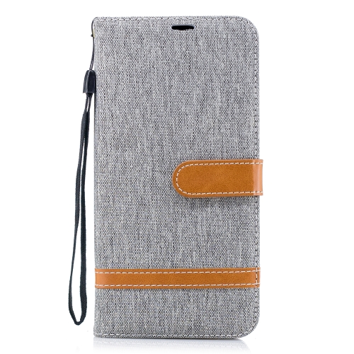 Color Matching Denim Texture Leather Case for Galaxy A8+, with Holder & Card Slots & Wallet & Lanyard(Gray)
Color Matching Denim Texture Leather Case for Galaxy A8+, with Holder & Card Slots & Wallet & Lanyard(Gray)