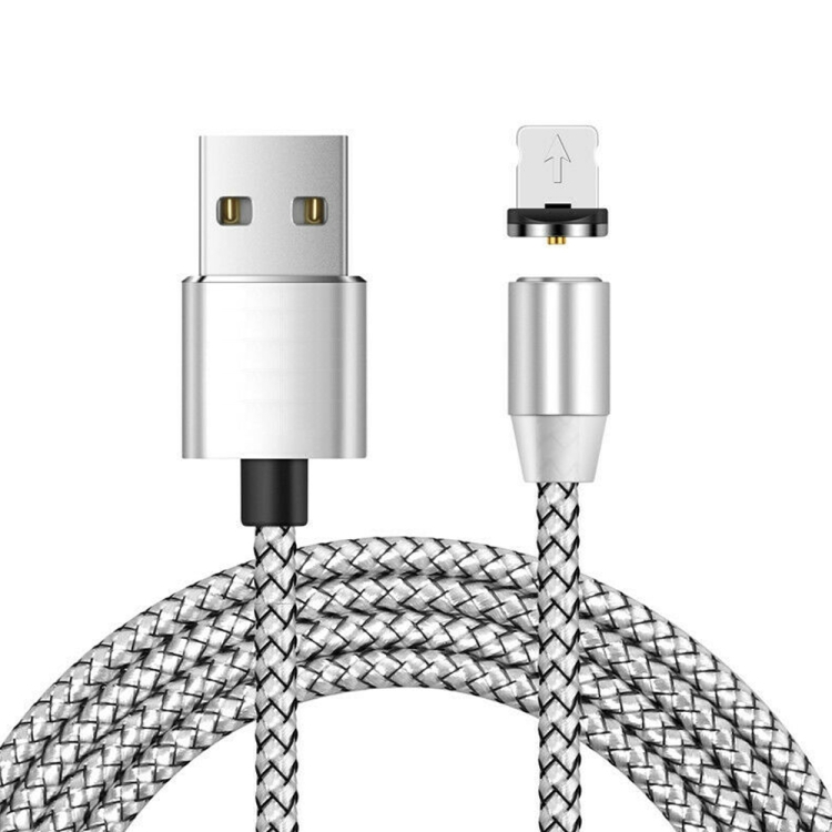 USB to 8 Pin Magnetic Metal Connector Nylon Two-color Braided Magnetic Data Cable, Cable Length: 2m(Silver)
USB to 8 Pin Magnetic Metal Connector Nylon Two-color Braided Magnetic Data Cable, Cable Length: 2m(Silver)