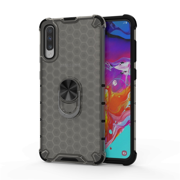 For Samsung Galaxy A50 Shockproof Honeycomb PC + TPU Ring Holder Protection Case(Grey)
For Samsung Galaxy A50 Shockproof Honeycomb PC + TPU Ring Holder Protection Case(Grey)