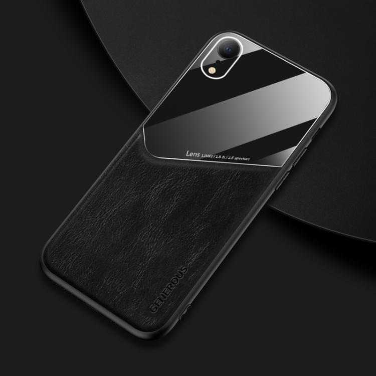 For iPhone XR All-inclusive Leather + Organic Glass Phone Case With Metal Iron Sheet(Black)
For iPhone XR All-inclusive Leather + Organic Glass Phone Case With Metal Iron Sheet(Black)