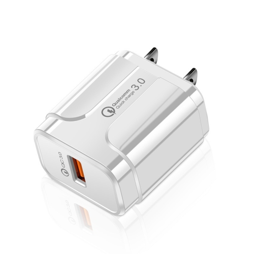 Portable QC3.0 18W USB Port Universal Quick Charging Charger, US Plug(White)
Portable QC3.0 18W USB Port Universal Quick Charging Charger, US Plug(White)