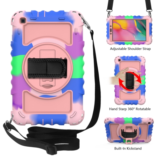 For Samsung Galaxy Tab A 8.0 2019 T290 / T295 360 Degree Rotation PC + Silicone Shockproof Combination Case with Holder & Hand Grip Strap & Neck Strap(Colorful+Rose Gold)
For Samsung Galaxy Tab A 8.0 2019 T290 / T295 360 Degree Rotation PC + Silicone Shockproof Combination Case with Holder & Hand Grip Strap & Neck Strap(Colorful+Rose Gold)