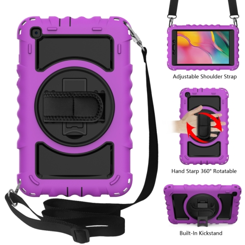 For Samsung Galaxy Tab A 8.0 2019 T290 / T295 360 Degree Rotation PC + Silicone Shockproof Combination Case with Holder & Hand Grip Strap & Neck Strap(Purple)
For Samsung Galaxy Tab A 8.0 2019 T290 / T295 360 Degree Rotation PC + Silicone Shockproof Combination Case with Holder & Hand Grip Strap & Neck Strap(Purple)
