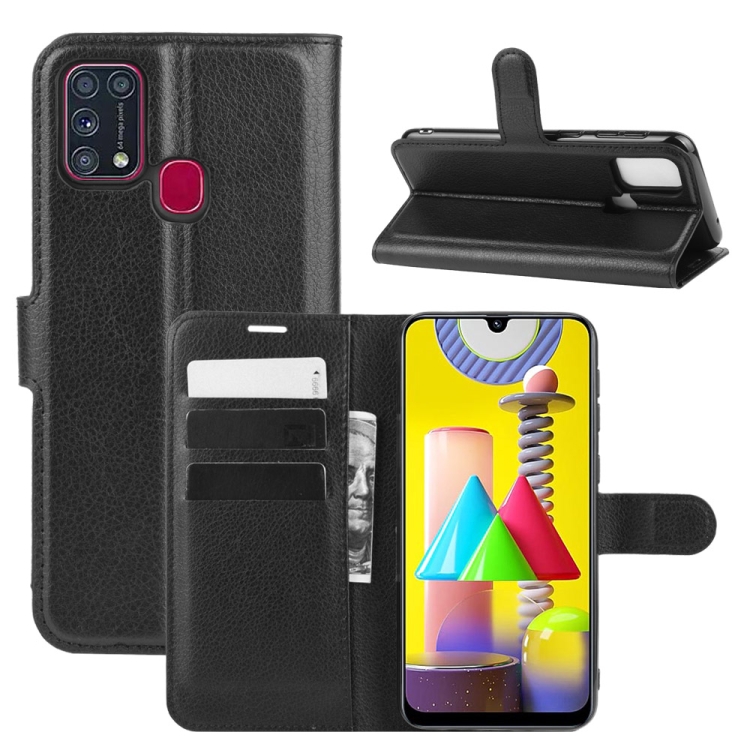 For Samsung Galaxy M31 Litchi Texture Horizontal Flip Protective Case with Holder & Card Slots & Wallet(Black)
For Samsung Galaxy M31 Litchi Texture Horizontal Flip Protective Case with Holder & Card Slots & Wallet(Black)