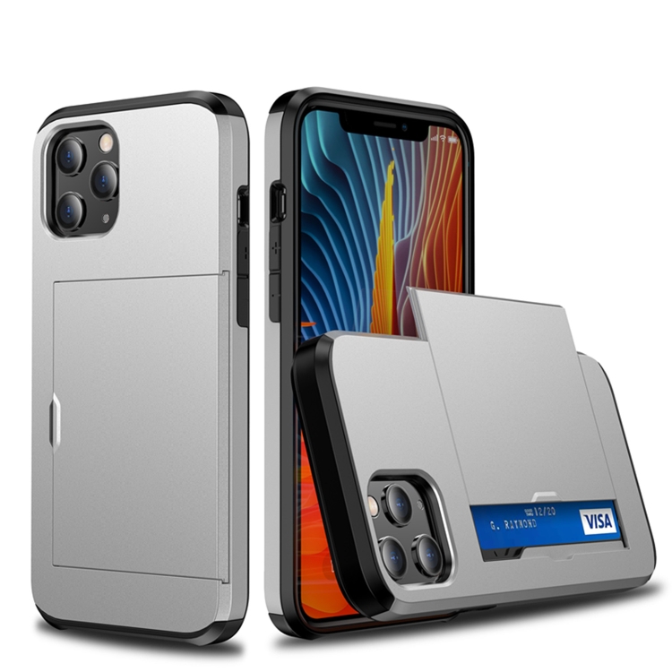 For iPhone 12 / 12 Pro Shockproof Rugged Armor Protective Case with Card Slot(Silver)
For iPhone 12 / 12 Pro Shockproof Rugged Armor Protective Case with Card Slot(Silver)