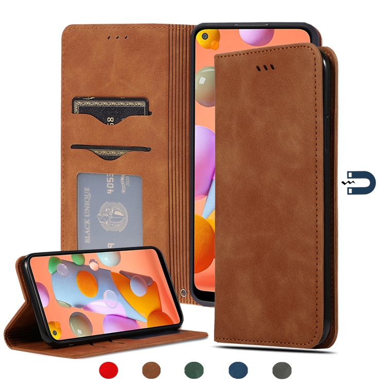 For Samsung Galaxy A11 (US) Retro Skin Feel Business Magnetic Horizontal Flip Leather Case(Brown)
For Samsung Galaxy A11 (US) Retro Skin Feel Business Magnetic Horizontal Flip Leather Case(Brown)