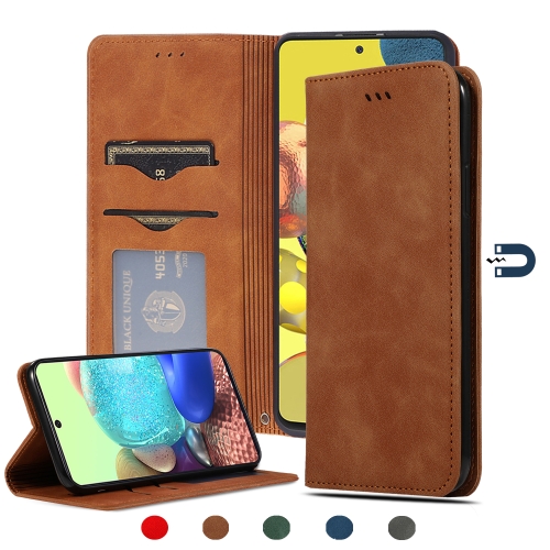 For Samsung Galaxy A51 5G Retro Skin Feel Business Magnetic Horizontal Flip Leather Case(Brown)
For Samsung Galaxy A51 5G Retro Skin Feel Business Magnetic Horizontal Flip Leather Case(Brown)