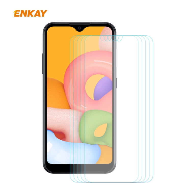 For Samsung Galaxy A01 5PCS ENKAY Hat-Prince 0.26mm 9H 2.5D Curved Edge Tempered Glass Film
For Samsung Galaxy A01 5PCS ENKAY Hat-Prince 0.26mm 9H 2.5D Curved Edge Tempered Glass Film
