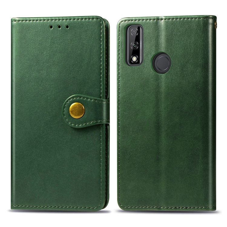 For Huawei Y8S Retro Solid Color Leather Buckle Phone Case with Lanyard & Photo Frame & Card Slot & Wallet & Stand Function(Green)
For Huawei Y8S Retro Solid Color Leather Buckle Phone Case with Lanyard & Photo Frame & Card Slot & Wallet & Stand Function(Green)