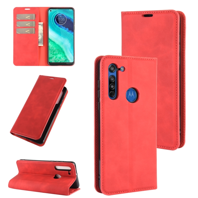 For Motorola Moto G8 Retro-skin Business Magnetic Suction Leather Case with Holder & Card Slots & Wallet(Red)
For Motorola Moto G8 Retro-skin Business Magnetic Suction Leather Case with Holder & Card Slots & Wallet(Red)