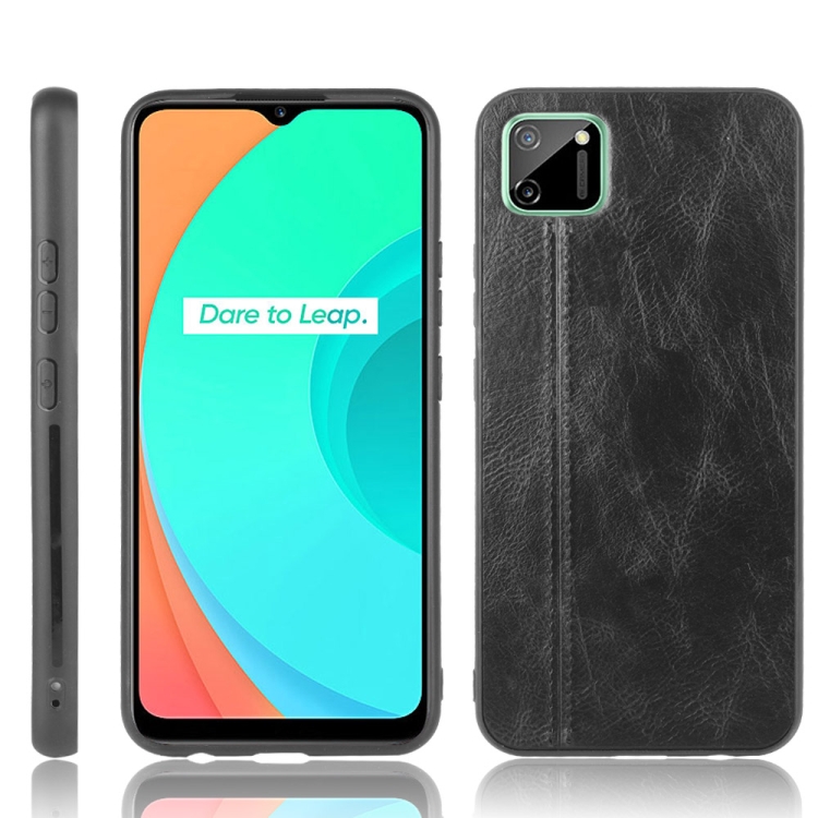 For Oppo Realme C11 Shockproof Sewing Cow Pattern Skin PC + PU + TPU Case(Black)
For Oppo Realme C11 Shockproof Sewing Cow Pattern Skin PC + PU + TPU Case(Black)
