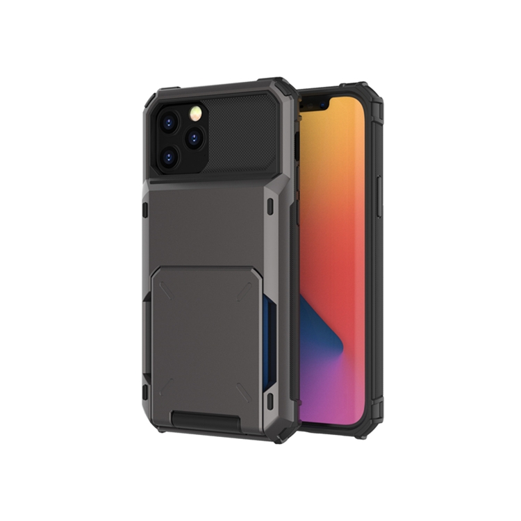 For iPhone 12 / 12 Pro Scratch-Resistant Shockproof Heavy Duty Rugged Armor Protective Case with Card Solt(Dark Grey)
For iPhone 12 / 12 Pro Scratch-Resistant Shockproof Heavy Duty Rugged Armor Protective Case with Card Solt(Dark Grey)