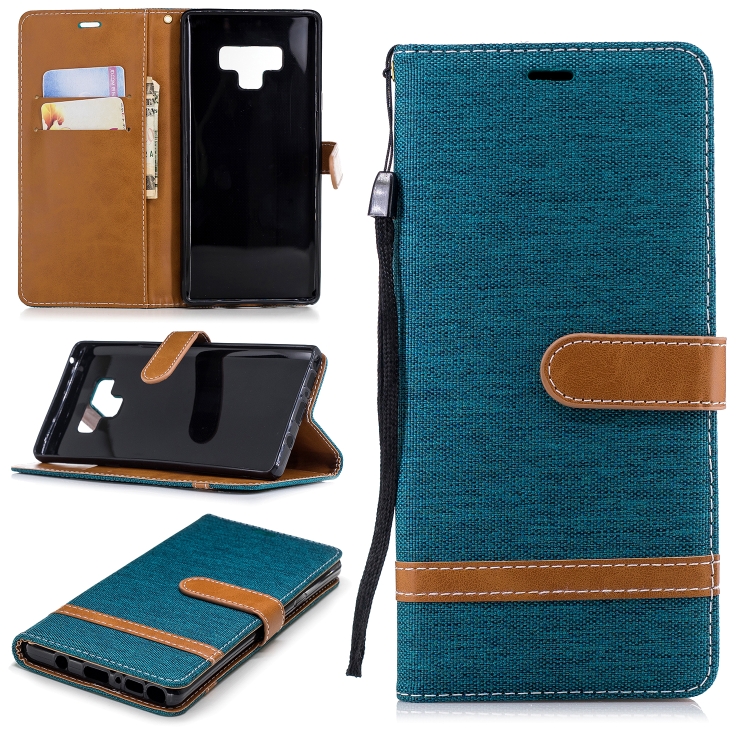 Color Matching Denim Texture Leather Case for Galaxy Note 9 , with Holder & Card Slots & Wallet & Lanyard(Green)
Color Matching Denim Texture Leather Case for Galaxy Note 9 , with Holder & Card Slots & Wallet & Lanyard(Green)