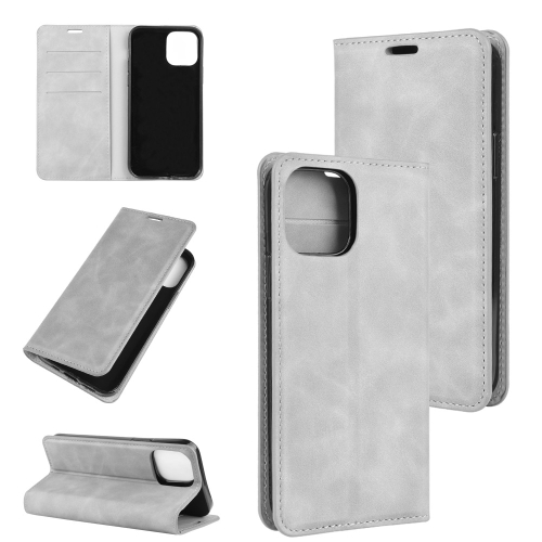 For iPhone 12 mini Retro-skin Business Magnetic Suction Leather Case with Holder & Card Slots & Wallet(Grey)
For iPhone 12 mini Retro-skin Business Magnetic Suction Leather Case with Holder & Card Slots & Wallet(Grey)