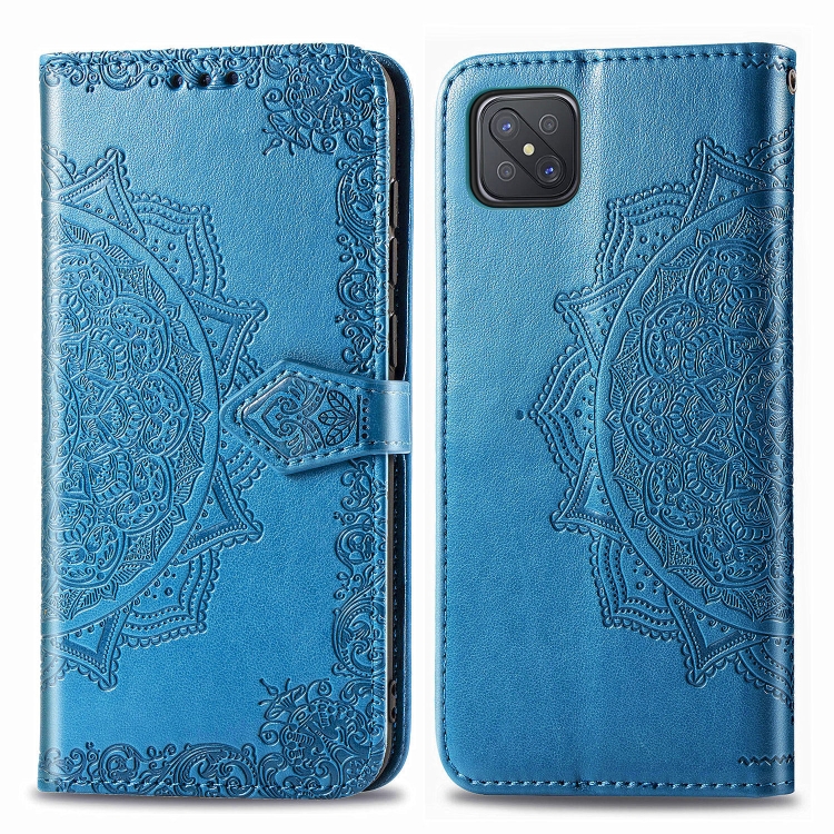 For OPPO A92S Mandala Flower Embossed Horizontal Flip Leather Case with Bracket / Card Slot / Wallet / Lanyard(Blue)
For OPPO A92S Mandala Flower Embossed Horizontal Flip Leather Case with Bracket / Card Slot / Wallet / Lanyard(Blue)