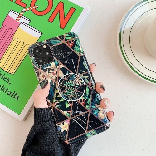 For iPhone 12 / 12 Pro Plating Geometric Flower Series IMD Mobile Phone Case With Folding Stand(Black PB5)
For iPhone 12 / 12 Pro Plating Geometric Flower Series IMD Mobile Phone Case With Folding Stand(Black PB5)