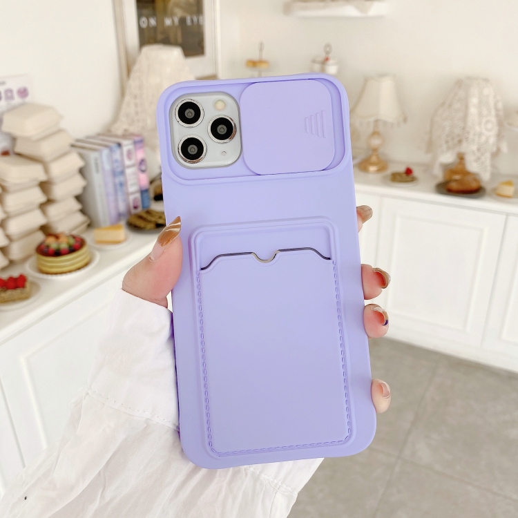 Sliding Camera Cover Design TPU Protective Case With Card Slot & Neck Lanyard For iPhone 11(Purple)
Sliding Camera Cover Design TPU Protective Case With Card Slot & Neck Lanyard For iPhone 11(Purple)