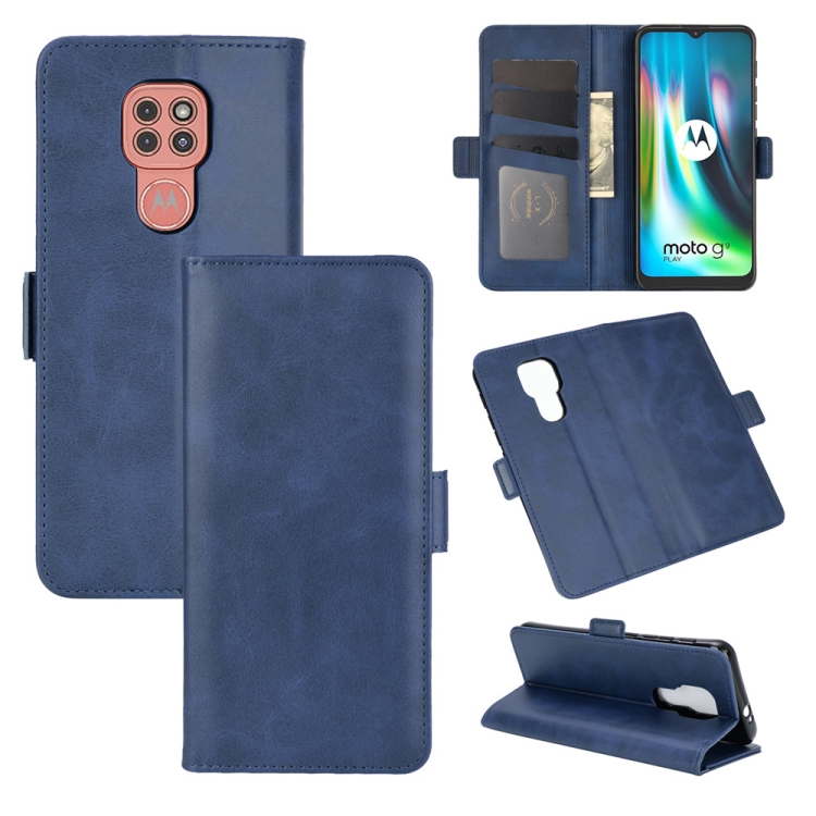 For Motorola Moto G9 / G9 Play Dual-side Magnetic Buckle Horizontal Flip Leather Case with Holder & Card Slots & Wallet(Dark Blue)
For Motorola Moto G9 / G9 Play Dual-side Magnetic Buckle Horizontal Flip Leather Case with Holder & Card Slots & Wallet(Dark Blue)