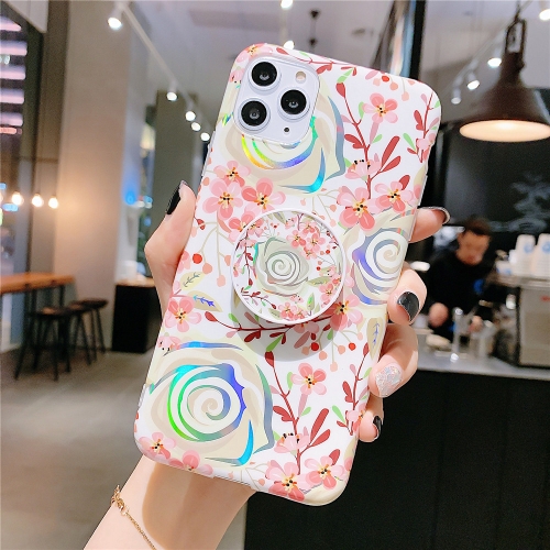 For iPhone 12 5.4 inch Colorful Laser Flower Series IMD TPU Mobile Phone Case With Folding Stand(Lyre Coral KB4)
For iPhone 12 5.4 inch Colorful Laser Flower Series IMD TPU Mobile Phone Case With Folding Stand(Lyre Coral KB4)