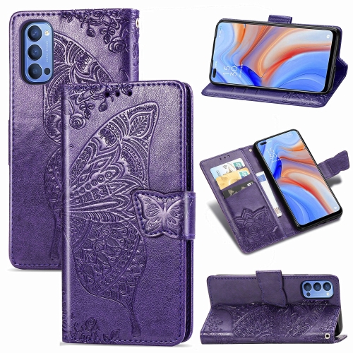 For OPPO Reno 4 4G Butterfly Love Flower Embossed Horizontal Flip Leather Case with Bracket / Card Slot / Wallet / Lanyard(Dark Purple)
For OPPO Reno 4 4G Butterfly Love Flower Embossed Horizontal Flip Leather Case with Bracket / Card Slot / Wallet / Lanyard(Dark Purple)