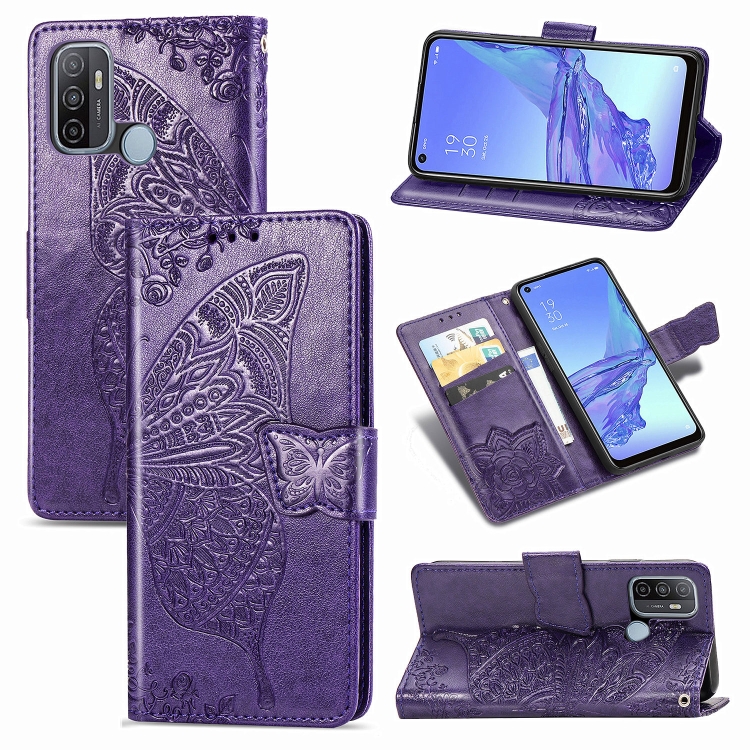 For OPPO A53 2020 Butterfly Love Flower Embossed Horizontal Flip Leather Case with Bracket / Card Slot / Wallet / Lanyard(Dark Purple)
For OPPO A53 2020 Butterfly Love Flower Embossed Horizontal Flip Leather Case with Bracket / Card Slot / Wallet / Lanyard(Dark Purple)