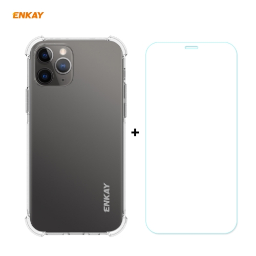 Hat-Prince ENKAY 2 in 1 Clear TPU Soft Case Shockproof Cover + 0.26mm 9H 2.5D Tempered Glass Protector Film For iPhone 12 Pro Max
Hat-Prince ENKAY 2 in 1 Clear TPU Soft Case Shockproof Cover + 0.26mm 9H 2.5D Tempered Glass Protector Film For iPhone 12 Pro Max