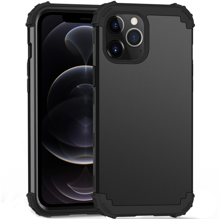 PC+ Silicone Three-piece Anti-drop Mobile Phone Protective Back Cover For iPhone 12 / 12 Pro(Black)
PC+ Silicone Three-piece Anti-drop Mobile Phone Protective Back Cover For iPhone 12 / 12 Pro(Black)