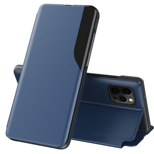 Side Display Magnetic Shockproof Horizontal Flip Leather Case with Holder For iPhone 12 Pro Max(Blue)
Side Display Magnetic Shockproof Horizontal Flip Leather Case with Holder For iPhone 12 Pro Max(Blue)