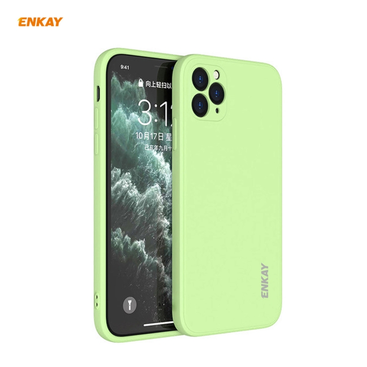 For iPhone 11 Pro Hat-Prince ENKAY ENK-PC065 Liquid Silicone Straight Edge Shockproof Protective Case(Light Green)
For iPhone 11 Pro Hat-Prince ENKAY ENK-PC065 Liquid Silicone Straight Edge Shockproof Protective Case(Light Green)