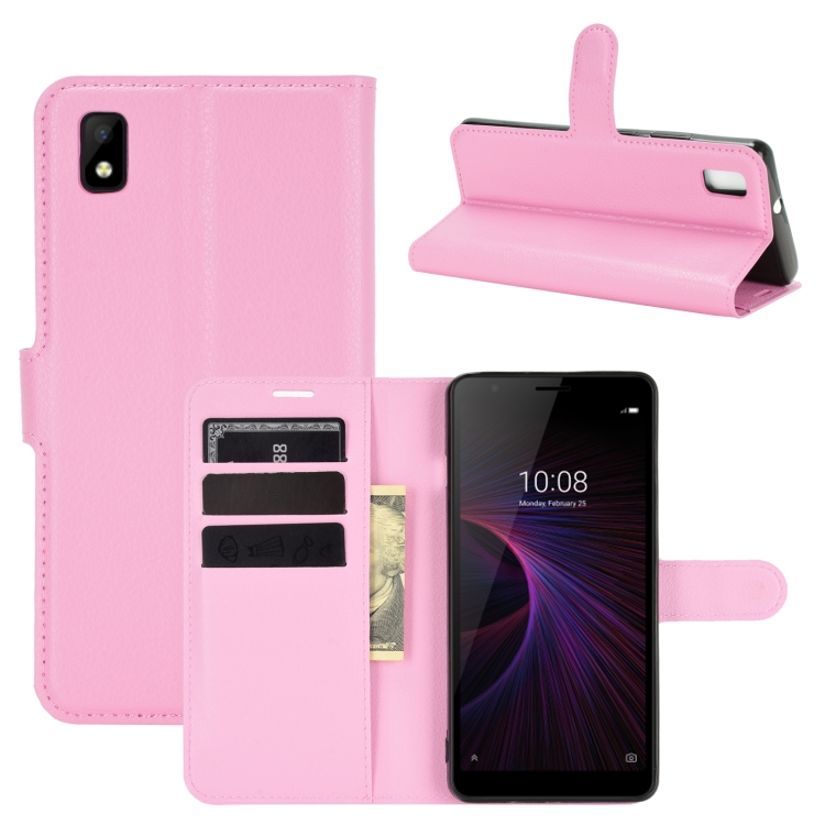 For ZTE Blade L210 Litchi Texture Horizontal Flip Protective Case with Holder & Card Slots & Wallet(Pink)
For ZTE Blade L210 Litchi Texture Horizontal Flip Protective Case with Holder & Card Slots & Wallet(Pink)