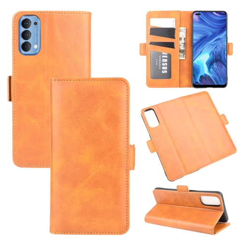 For OPPO Reno4 4G Dual-side Magnetic Buckle Horizontal Flip Leather Case with Holder & Card Slots & Wallet(Yellow)
For OPPO Reno4 4G Dual-side Magnetic Buckle Horizontal Flip Leather Case with Holder & Card Slots & Wallet(Yellow)
