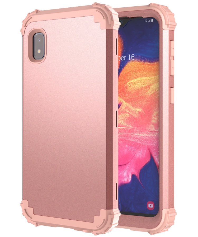 For Samsung Galaxy A10e PC + Silicone Three-piece Shockproof Protection Case(Rose Gold)
For Samsung Galaxy A10e PC + Silicone Three-piece Shockproof Protection Case(Rose Gold)