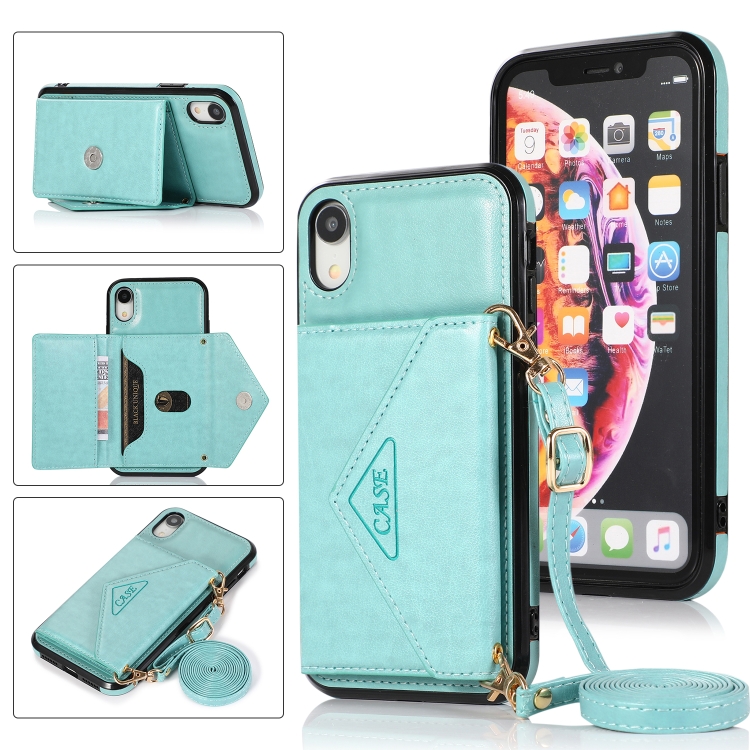 Multi-functional Cross-body Card Bag TPU+PU Back Cover Case with Holder & Card Slot & Wallet For iPhone XR(Green)
Multi-functional Cross-body Card Bag TPU+PU Back Cover Case with Holder & Card Slot & Wallet For iPhone XR(Green)