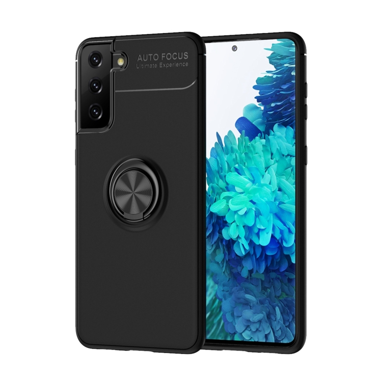 For Samsung Galaxy S21+ 5G Metal Ring Holder 360 Degree Rotating TPU Case(Black+Black)
For Samsung Galaxy S21+ 5G Metal Ring Holder 360 Degree Rotating TPU Case(Black+Black)