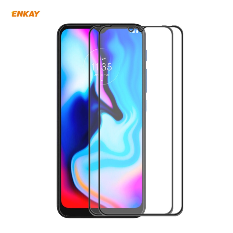 For Motorola Moto E7 Plus 2PCS ENKAY Hat-Prince Anti-drop Full Glue Tempered Glass Full Screen Film Anti-fall Protector
For Motorola Moto E7 Plus 2PCS ENKAY Hat-Prince Anti-drop Full Glue Tempered Glass Full Screen Film Anti-fall Protector