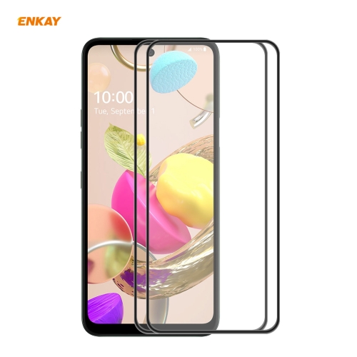 For LG K42 / K52 / K62 2PCS ENKAY Hat-Prince Anti-drop Full Glue Tempered Glass Full Screen Film Anti-fall Protector
For LG K42 / K52 / K62 2PCS ENKAY Hat-Prince Anti-drop Full Glue Tempered Glass Full Screen Film Anti-fall Protector