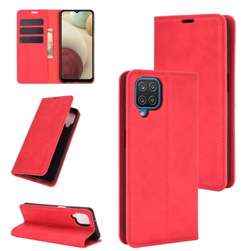 For Samsung Galaxy A12 Retro-skin Business Magnetic Suction Leather Case with Holder & Card Slots & Wallet(Red)
For Samsung Galaxy A12 Retro-skin Business Magnetic Suction Leather Case with Holder & Card Slots & Wallet(Red)