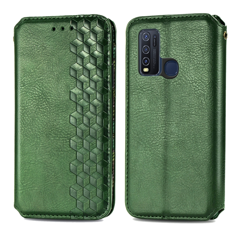 For vivo Y50 Cubic Grid Pressed Horizontal Flip Magnetic PU Leather Case with Holder & Card Slots & Wallet(Green)
For vivo Y50 Cubic Grid Pressed Horizontal Flip Magnetic PU Leather Case with Holder & Card Slots & Wallet(Green)