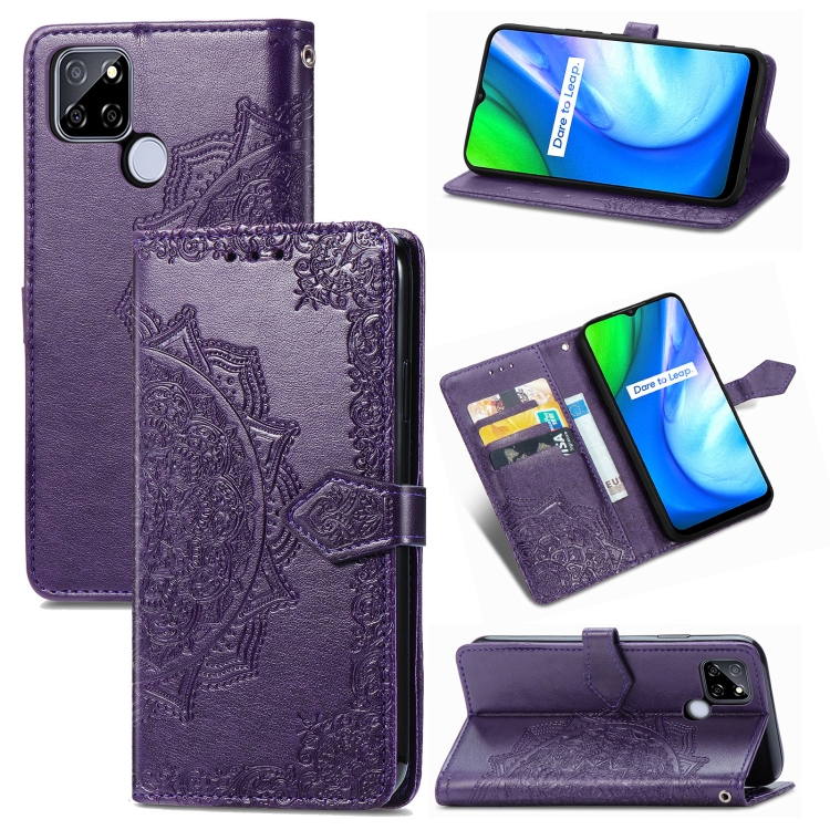 For OPPO Realme V3 Mandala Flower Embossed Horizontal Flip Leather Case with Holder & Three Card Slots & Wallet & Lanyard(Purple)
For OPPO Realme V3 Mandala Flower Embossed Horizontal Flip Leather Case with Holder & Three Card Slots & Wallet & Lanyard(Purple)