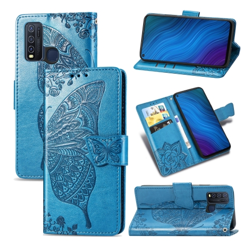 For vivo Y50 Butterfly Love Flower Embossed Horizontal Flip Leather Case with Bracket / Card Slot / Wallet / Lanyard(Blue)
For vivo Y50 Butterfly Love Flower Embossed Horizontal Flip Leather Case with Bracket / Card Slot / Wallet / Lanyard(Blue)