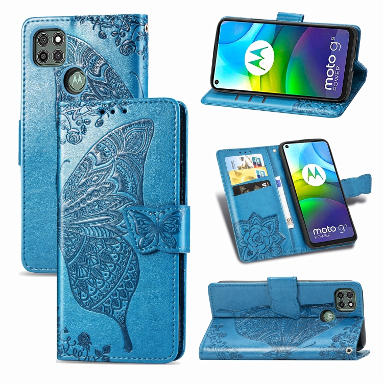 For Motorola Moto G9 Power Butterfly Love Flower Embossed Horizontal Flip Leather Case with Bracket / Card Slot / Wallet / Lanyard(Blue)
For Motorola Moto G9 Power Butterfly Love Flower Embossed Horizontal Flip Leather Case with Bracket / Card Slot / Wallet / Lanyard(Blue)