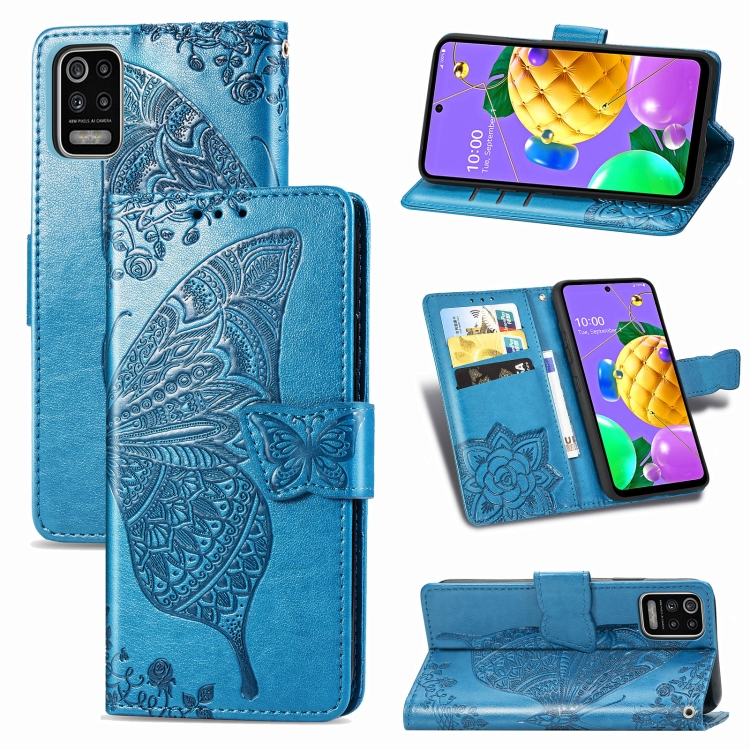 For LG K52 Butterfly Love Flower Embossed Horizontal Flip Leather Case with Bracket / Card Slot / Wallet / Lanyard(Blue)
For LG K52 Butterfly Love Flower Embossed Horizontal Flip Leather Case with Bracket / Card Slot / Wallet / Lanyard(Blue)